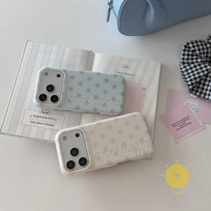 For iPhone 17 Pro Max Case TPU Polka Dot Phone Case For iPhone 18 Pro Max 17 16 Cover Aesthetic Korean Cute
