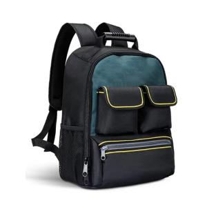 Electrician Backpack Large Tool Bag for Multi Tool Storage with Waterproof Oxford Fabric and Ergonomic Shoulder Straps
