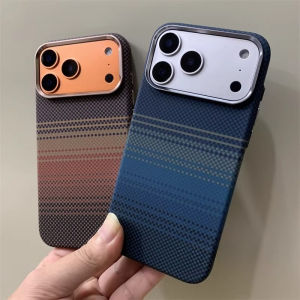 Hard Case for iPhone 17 16 Pro Max 15 Charging Cover The Sun Rising Moon Down Carbon Fiber Camera Lens Protective Shell