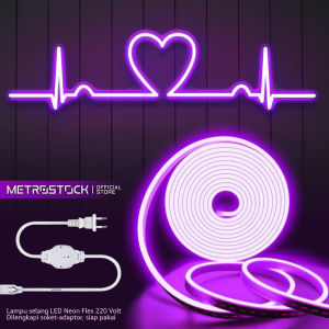 Lampu LED neon flex aesthetic hias dekorasi backlight tempel dinding custom tulisan logo branding dekorasi plafon lampu selang lentur strip rumah toko cafe kamar tidur