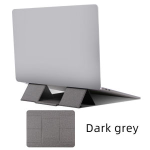 INOVAGEN Removable Laptop Stand Tablet Holder Non-Adhesive VersionFoldable Height AdjustablePU Leather Laptop SupportEasy to Carry