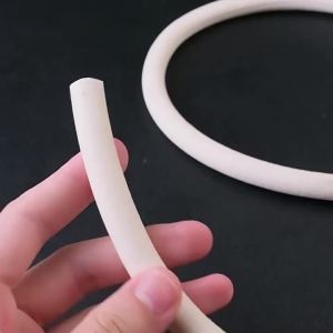 Foam round strip silicone 1-25mm foam strip high temperature resistant elastic sealing strip anti slip antifreeze soft sponge strip