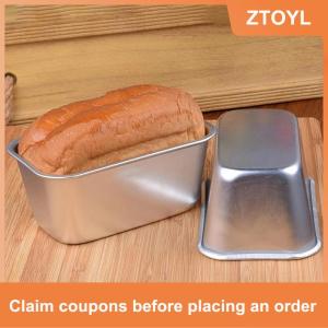 【ZTOYL】 1 cái khuôn hộp vuông dụng cụ nướng bánh khuôn bánh mì phô mai chống dính bằng hợp kim nhôm Khuôn nướng bánh nhà bếp tự làm