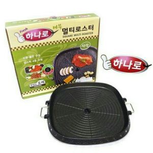 Samgy SET Portable Butane Stove&Hanaro Non Stick Griller Plate Samgyeopsal / Samgyupsal /