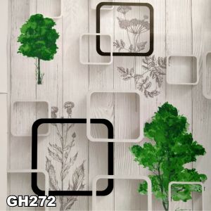 PROMO!! Wallpaper Stiker Dinding Motif Dan Karakter Premium Quality Size 45CM X 8 Meter - Bunga Kotak GH272