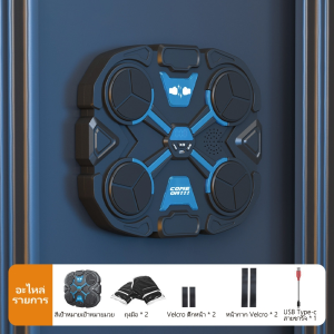 เครื่องต่อยมวย music boxing machine ของขวัญเด็กคริสต์มาส ชกมวยไฟฟ้า ติดผนัง เชื่อมต่อผ่านบลูท