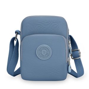 CRNGW Square Zipper Crossbody Bag Multi-functional Adjustable Strap Nylon Shoulder Bag Fashion Coin Purse Small Phone Bag Women