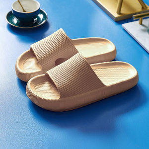 Free Shipping 4CM Thick-Soled Sandals For Women New Summer Style Soft-Soled For Indoor Use Made Of EVA Rubber Height-Increasing Suitable For Bathrooms Also Available For Men