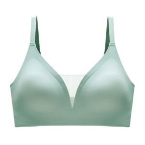 (SG InStock) Japan Suji V Neck Mesh Seamless Latex Bra (Seamless. Strapless. Sports) - TSB17