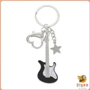 Digeo Creative Mini Musical Instruments Guitar Keychain Keyring Women Men Gift