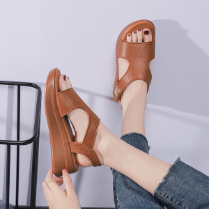#CZXZ01 New Korean Hot Fashion Ankle Wrap Wedge Sandals New Arrival