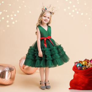 MQATZ Quần Áo Bé Gái Váy Sinh Nhật 1 Tuổi Lông Mịn Cho Lễ Rửa Tội Váy Công Chúa Ren Cho Trẻ Mới Biết Đi Quần Áo Trẻ Em Trang Phục Dự Tiệc 1-6 Tuổi L2095XZ