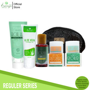 Batrisyia Herbal Paket Reguler Series Perawatan Kulit Normal Cenderung Kering