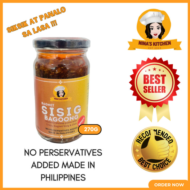 COD Nina's Kitchen Bagnet Sisig Bagoong l sauted shrimp paste with ...