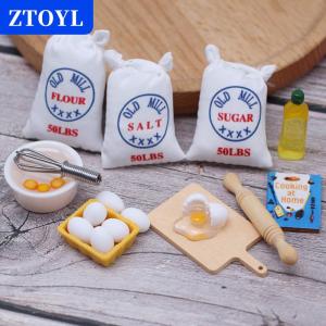 [COD] ZTOYL 1ชุดตุ๊กตาจำลองขนาดเล็ก whisk แป้งถุง modle DIY อุปกรณ์เสริมตกแต่ง