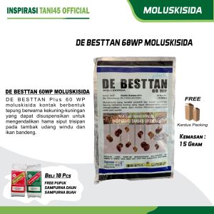De Besttan Moluskisida 100gr Pembasmi Keong Sawah Siput Pengganggu Tanaman Padi /Racun Keong