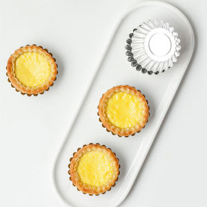 Reusable Aluminium Egg Tart Molds Non-stick Mini Cake Muffin Puffs Baking Cups Tins Fruit Tart Pudding Jelly Kitchen Bakeware