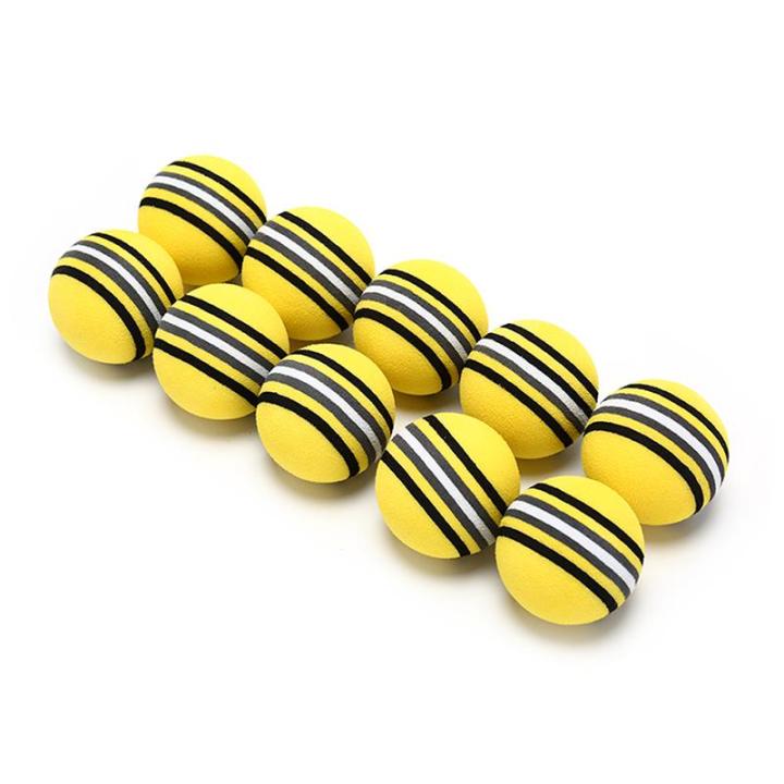 Jay 10Pcs Rainbow Stripe foam Sponge Golf Balls Swing Practice Training