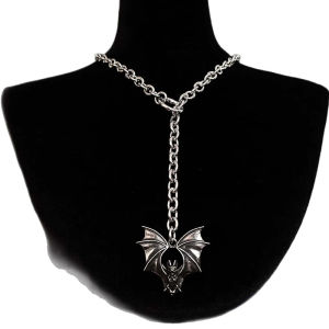 Hmeme Punk Stud Vòng cổ Gothic đồ trang sức BAT cường điệu Y2K O-ring thiết kế hợp Thời Trang Choker cho phụ nữ người đàn ông