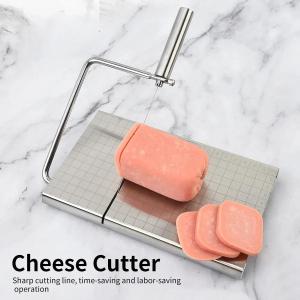 Cheese and Butter Slicers with Wire Cheese Adjustable Cheese Cutter Board  5pcs Replacement Stainless Steel Cutting Wire