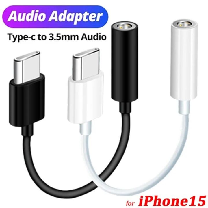 Type C Male To Jack Audio Cable for IPhone 15 Pro