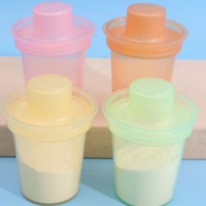 5 cái hộp đựng công thức trẻ sơ sinh di động 80ml-hộp sữa bột trẻ em chống rò rỉ du lịch-bình chống ẩm có thể tái sử dụng-Hộp đóng gói phụ trong suốt đa năng