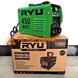 Mesin Trafo Las 120A 450w RII 120-2 RYU Welding Inverter IGBT Watt