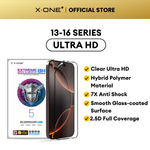 X.One Extreme 8H (5th Gen) Impact Series Fullscreen Screen Protector for i Phone 1716151413 Pro Max