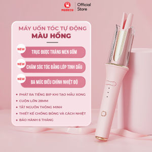 Máy Uốn Tóc Tự Động Modeco - Làm Tóc Xoăn Nhanh 15s Trục 28mm Phủ Men Gốm An Toàn Không Làm Hư Tổn Tóc Bảo Hành 6 Tháng