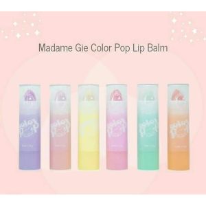 MADAME GIE COLOR POP LIP BALM - Pelembab Bibir - Warna Pink Natural - Merawat Bibir - Ratu Kosmetik Online
