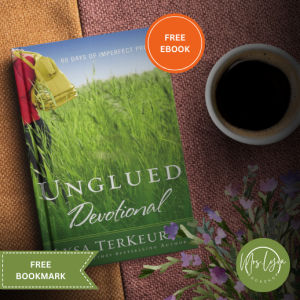 Unglued Devotional by Lysa TerKeurst (paperback)