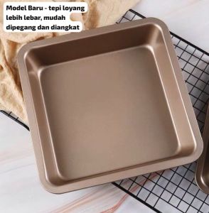 Premium Baking Tray Persegi Loyang Roti Kue Sayur Kentang Anti Lengket High Carbon Steel