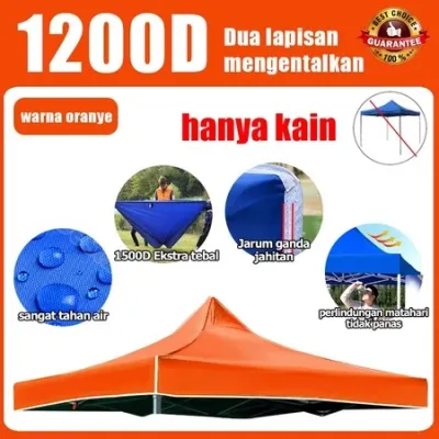 【Cocok untuk warung pinggir jalan】tenda jualan (Bahan Polyester 1200D) Anti Air / Panas payung tenda jualan tenda jualan 2x2 full set tenda lipat jualan tenda jualan 2x2 tenda jualan 3x3 tenda lipat