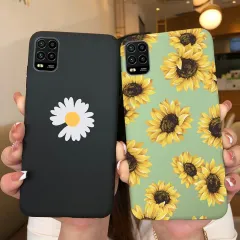 For Samsung Galaxy A52 5G A52S Case Cute Flower Letters Bumper Soft  Silicone Back Cover For