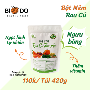 Bột Nêm Rau Củ Thuần Chay 420gram - Bí Đỏ Food - Gia Vị Chay Thực Dưỡng