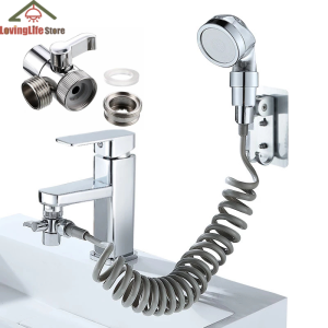 【LovingLife Store】1 PCS Faucet Universal Adapter One-Switch Two-Way Washbasin Faucet  Conversion Shunt One Divided into Two Port