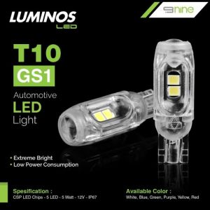 SUPER TERANG LAMPU LED SENJA KOTA SEN PLAT T10 SUPER BRIGHT TERANG UPGRADE CHIP 5 titik UNIVERSAL MATIC BEBEK VARIO BEAT MIO SUPRA JUPITER NMAX PCX AEROX DLL