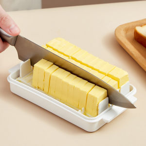 1Pc Butter Tray Storage Box Cheese Cutter Cut Slice Container (Plus Size 450g Butter Capacity)