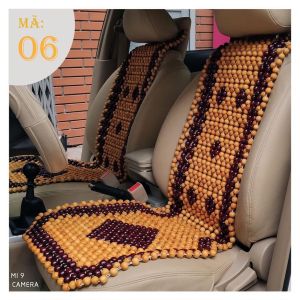 Lót ghế ô tô hạt gỗ tự nhiên - Khô thoáng - Massage hiệu quả - Đệm ghế chống nóng cho mùa hè