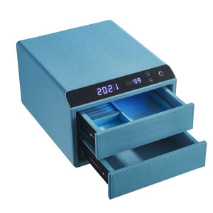 NIKAWA Feramo Leather Smart Safe box / Safebox / Jewellery Case / Fingeprint