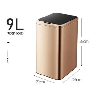 Tempat Sampah Sensor Tangan Otomatis Stainless Steel Desain Modern Anti Karat dan Tahan Air