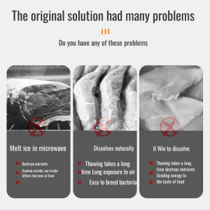 Home 4in1 Freshener Food Meat Defroster Multifunctional Quick Freezing Freshener