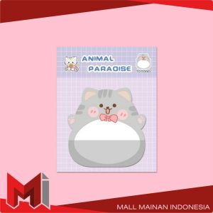 MallMainan-A103 Sticky Notes Motif Hewan Isi 20 Lembar / Tempelan Kertas Catatan Memo Mini