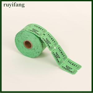 ruyifang ตั๋วจับฉลากสีสันสดใสแบบม้วนคู่ตั๋วเข้าชมเกมตั๋วสำหรับกิจกรรมงานเทศกาลรางวัลในชั้นเรียน1000ชิ้น