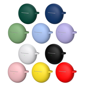 Comfortable Touch Protective Case For Freebuds7i Earbuds AntiShock Silicone Design Featuring Secure Carrying Hook