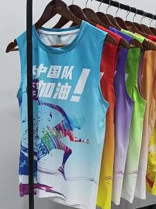 Cooling quick-dry vest custom-made for marathon track and field basketball training running group sports sleeveless t T-shirt Printing logo