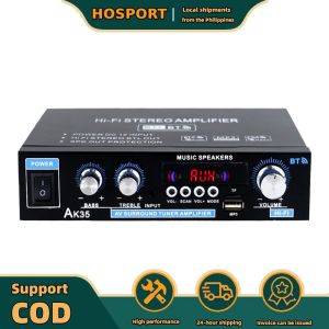 【HOSPORT】 Bluetooth-Compatible 12V/110-240V Home Power Amplifier Wireless Power Amplifier
