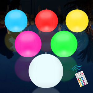Luminous spherical light water float light solar light inflatable light swimming pool light waterproof garden villa landscape light