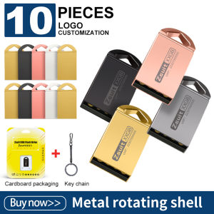10Pcs/lot Metal USB Flash Drive 4GB 8GB Hot Sale Pen Drive 16GB 32GB cle USB Stick Memory Pendrive 64GB 128GB Free Custom Logo2026