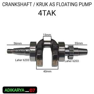 Krek As Kruk As Floating Pump Crankshaft Mesin Siram Bawang Merah Pompa Air Apung 4 TAK